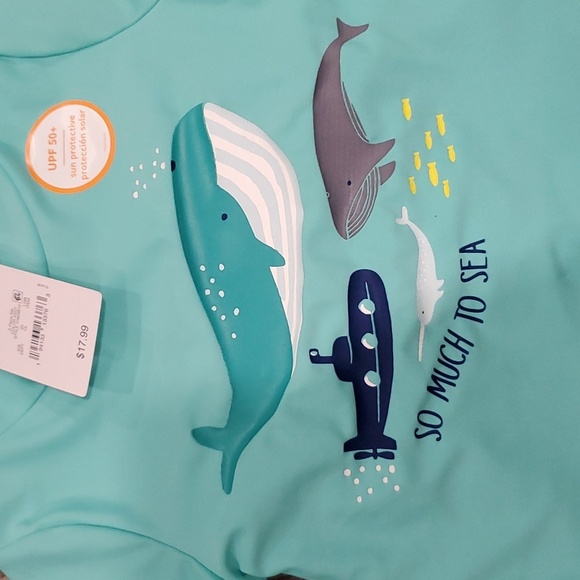 Carter So Mich To Sea Swim Set Size 9 Months - Picture 2 of 4